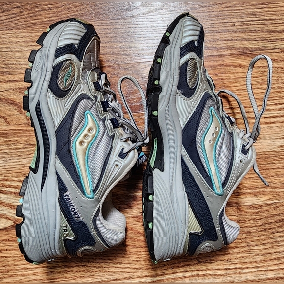 Saucony Womens Excursion TR5 Trail Running Sneakers Gray/Blue Size 7.5 - Picture 4 of 9